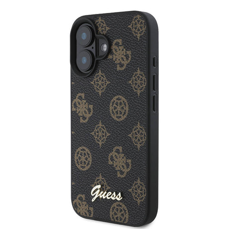 Apple iPhone 16 Kılıf Guess Orjinal Lisanslı M-safe Şarj Özellikli Yazı Logolu Peony Kapak