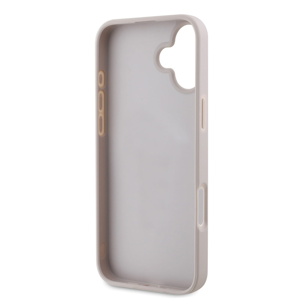 Apple iPhone 16 Kılıf Guess Orjinal Lisanslı PU Deri Şerit Logo Dizaynlı Kapak