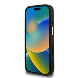 Apple iPhone 16 Kılıf Guess Orjinal Lisanslı PU Deri Taşlı Üçgen Logo 4G Desenli Kamera Standlı Kapak