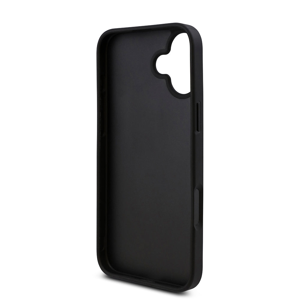 Apple iPhone 16 Kılıf Guess Orjinal Lisanslı Taşlı Arka Yüzey Üçgen Logolu Kapak