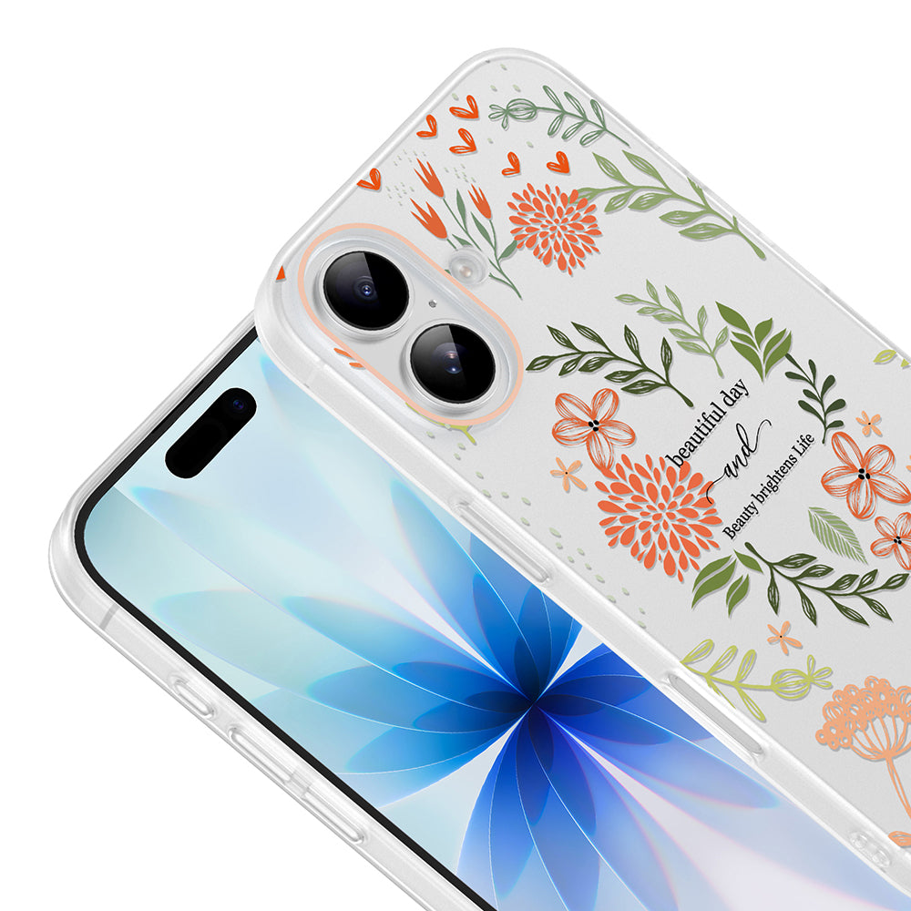 Apple iPhone 16 Kılıf Kamera Korumalı Desenli Zore Klip Kapak