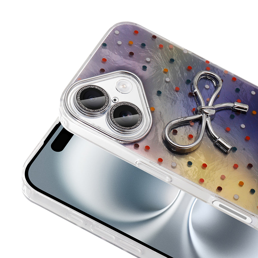 Apple iPhone 16 Kılıf Kamera Korumalı Figürlü Zore Ponti Silikon Kapak