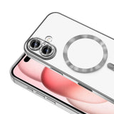 Apple iPhone 16 Kılıf Kamera Korumalı M-safe Wireless Şarj Özellikli Zore Demre Kapak