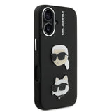 Apple iPhone 16 Kılıf Karl Lagerfeld Orjinal Lisanslı K&C Heads Pin Kapak