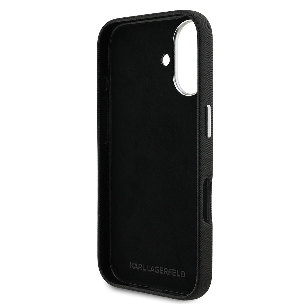Apple iPhone 16 Kılıf Karl Lagerfeld Orjinal Lisanslı K&C Heads Pin Kapak