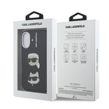 Apple iPhone 16 Kılıf Karl Lagerfeld Orjinal Lisanslı K&C Heads Pin Kapak