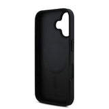 Apple iPhone 16 Kılıf Karl Lagerfeld Orjinal Lisanslı M-safe Şarj Özellikli PU Deri Karl Heads Desenli Klasik Logolu Kapak