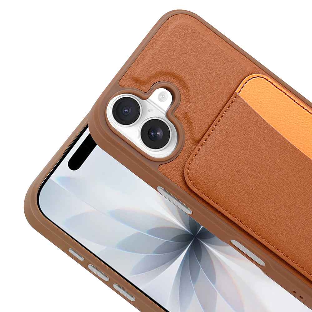 Apple iPhone 16 Kılıf Kartlıklı Zore X-Kart Silikon Kapak