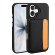 Apple iPhone 16 Kılıf Kartlıklı Zore X-Kart Silikon Kapak