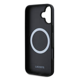 Apple iPhone 16 Kılıf Lacoste Orjinal Lisanslı M-safe Şarj Özellikli Mono Vintage Logo Kapak