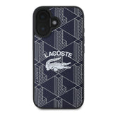 Apple iPhone 16 Kılıf Lacoste Orjinal Lisanslı M-safe Şarj Özellikli Mono Vintage Logo Kapak