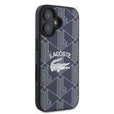 Apple iPhone 16 Kılıf Lacoste Orjinal Lisanslı M-safe Şarj Özellikli Mono Vintage Logo Kapak