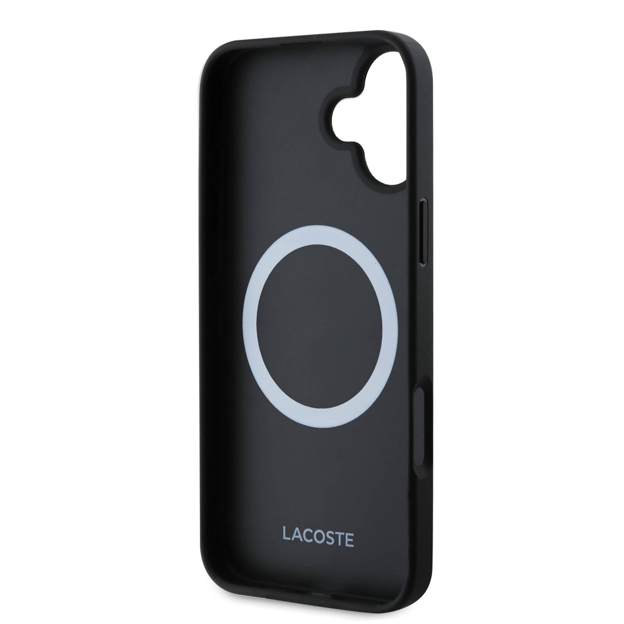 Apple iPhone 16 Kılıf Lacoste Orjinal Lisanslı M-safe Şarj Özellikli Mono Vintage Logo Kapak