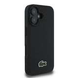 Apple iPhone 16 Kılıf Lacoste Orjinal Lisanslı PU Pike Desenli Arka Yüzey İkonik Timsah Dokuma Logolu Kapak + Type-C Kablo 1.5m