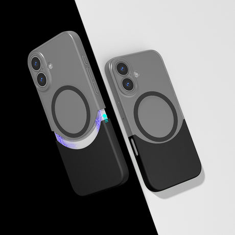 Apple iPhone 16 Kılıf M-Safe Şarj Özellikli Mıknatıslı Zore Duble Kapak