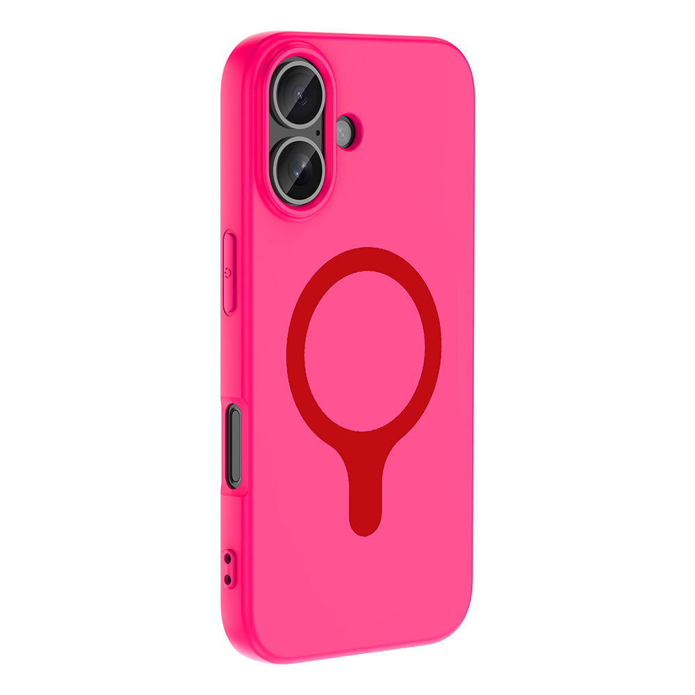 Apple iPhone 16 Kılıf M-Safe Şarj Özellikli Zore Aris Silikon Kapak