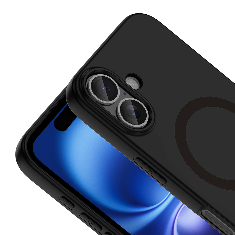 Apple iPhone 16 Kılıf M-Safe Şarj Özellikli Zore Aris Silikon Kapak