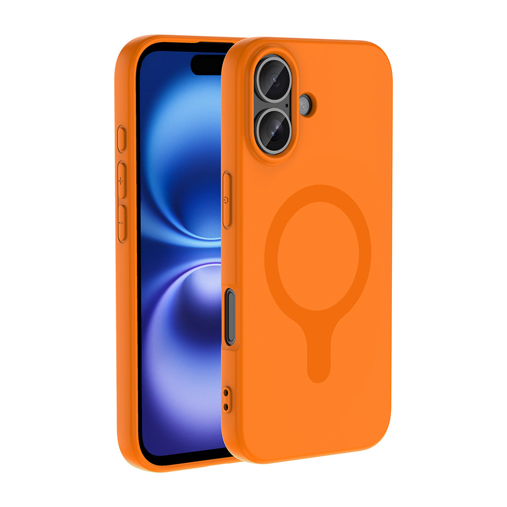 Apple iPhone 16 Kılıf M-Safe Şarj Özellikli Zore Aris Silikon Kapak