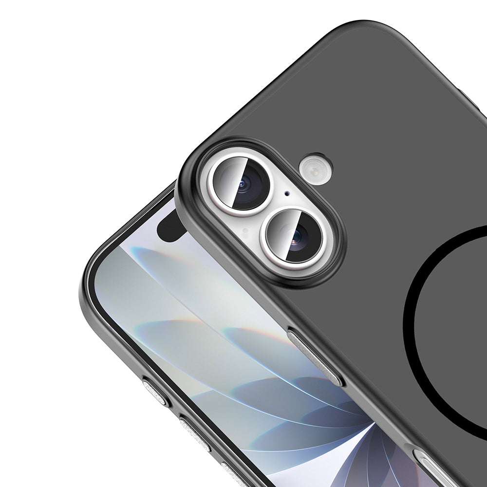 Apple iPhone 16 Kılıf M-Safe Şarj Özellikli Zore Lora PC Kapak