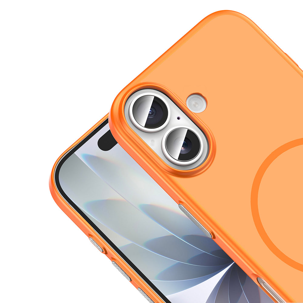 Apple iPhone 16 Kılıf M-Safe Şarj Özellikli Zore Lora PC Kapak