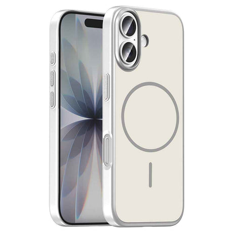 Apple iPhone 16 Kılıf M-Safe Şarj Özellikli Zore Lora PC Kapak