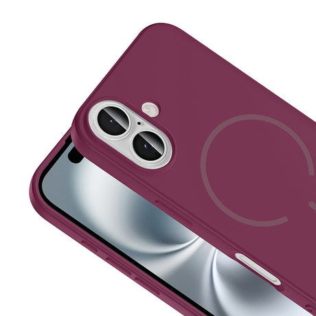 Apple iPhone 16 Kılıf M-safe Şarj Özellikli Zore Meta Kapak