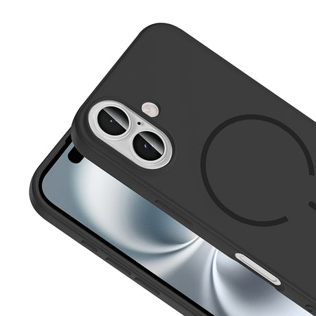 Apple iPhone 16 Kılıf M-safe Şarj Özellikli Zore Meta Kapak