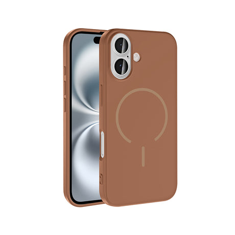 Apple iPhone 16 Kılıf M-safe Şarj Özellikli Zore Meta Kapak