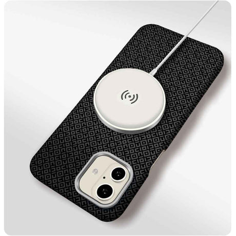 Apple iPhone 16 Kılıf M-Safe Şarj Özellikli Zore Paris Vax Sert PC Kapak