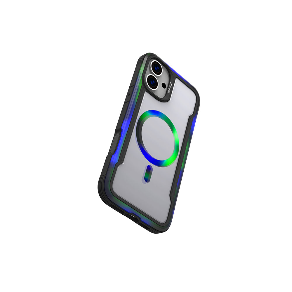 Apple iPhone 16 Kılıf M-safe Şarj Özellikli Airbagli Raptic Shield 2.0 Serisi Şeffaf Arka Yüzey Kapak