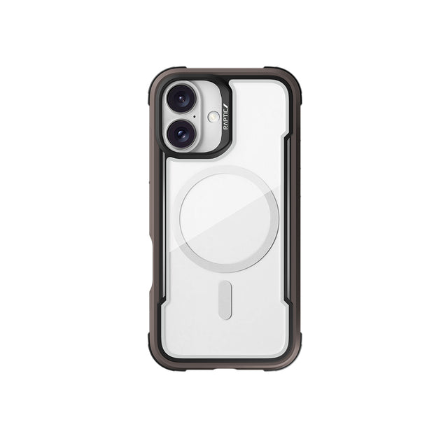 Apple iPhone 16 Kılıf M-safe Şarj Özellikli Airbagli Raptic Shield Serisi Şeffaf Arka Yüzey Kapak
