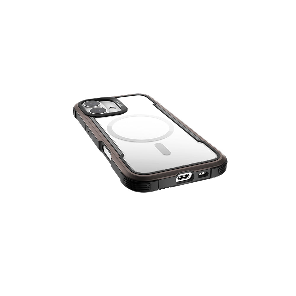 Apple iPhone 16 Kılıf M-safe Şarj Özellikli Airbagli Raptic Shield Serisi Şeffaf Arka Yüzey Kapak