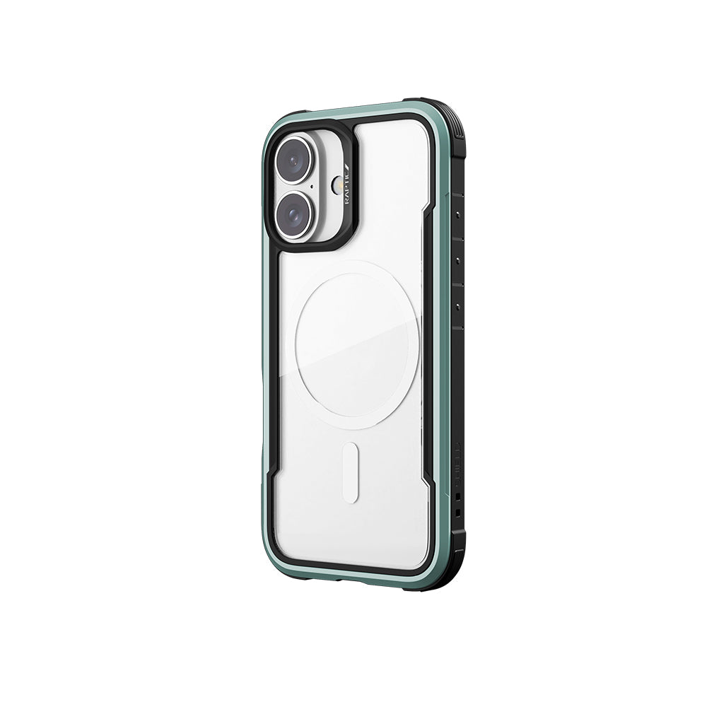 Apple iPhone 16 Kılıf M-safe Şarj Özellikli Airbagli Raptic Shield Serisi Şeffaf Arka Yüzey Kapak