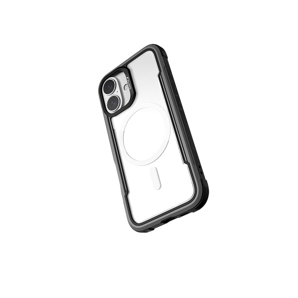 Apple iPhone 16 Kılıf M-safe Şarj Özellikli Airbagli Raptic Shield Serisi Şeffaf Arka Yüzey Kapak