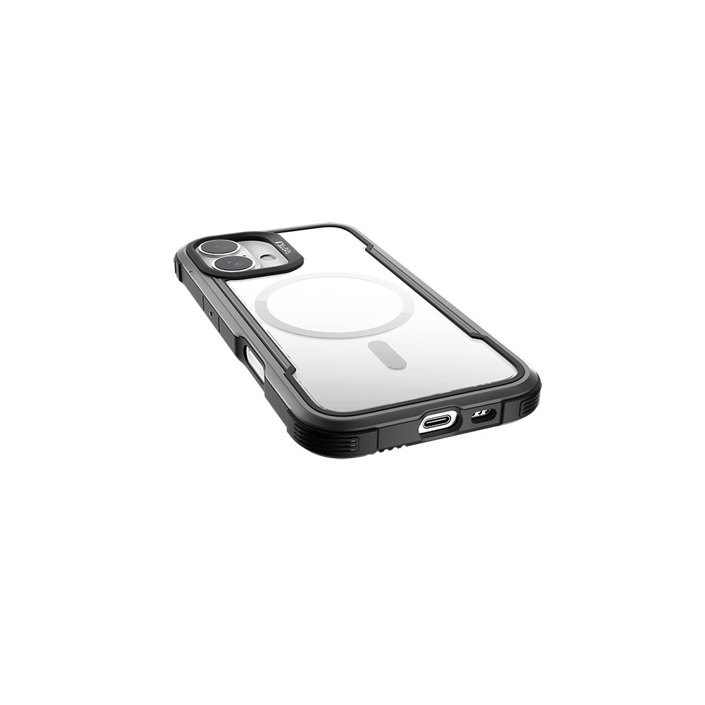 Apple iPhone 16 Kılıf M-safe Şarj Özellikli Airbagli Raptic Shield Serisi Şeffaf Arka Yüzey Kapak