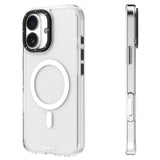 Apple iPhone 16 Kılıf M-safe Şarj Özellikli Cam Arka Yüzey TPU Youngkit Gemstone Serisi Kapak