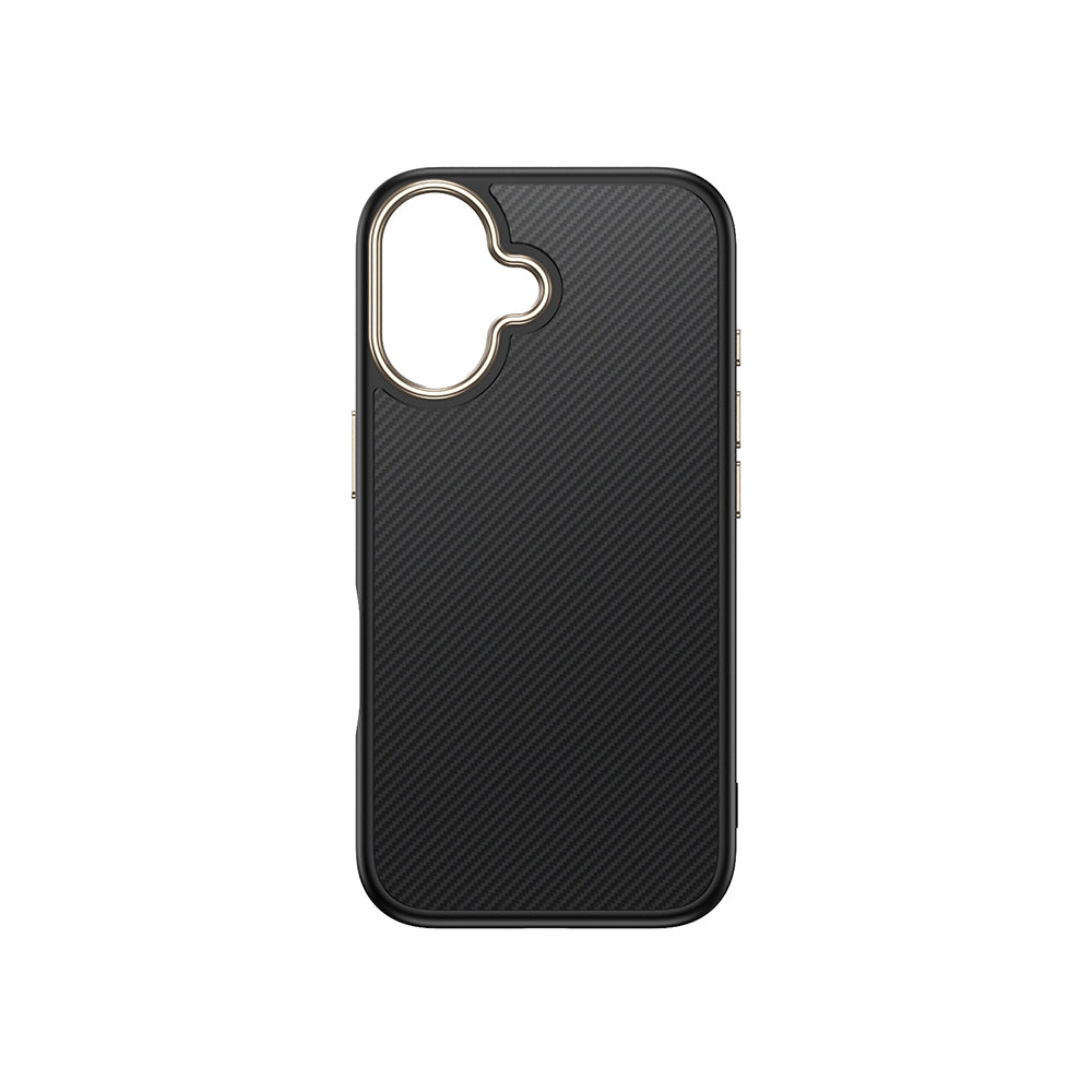 Apple iPhone 16 Kılıf M-safe Şarj Özellikli Karbon Fiber Görünümlü Zore Antina Kapak