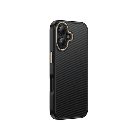 Apple iPhone 16 Kılıf M-safe Şarj Özellikli Karbon Fiber Görünümlü Zore Antina Kapak
