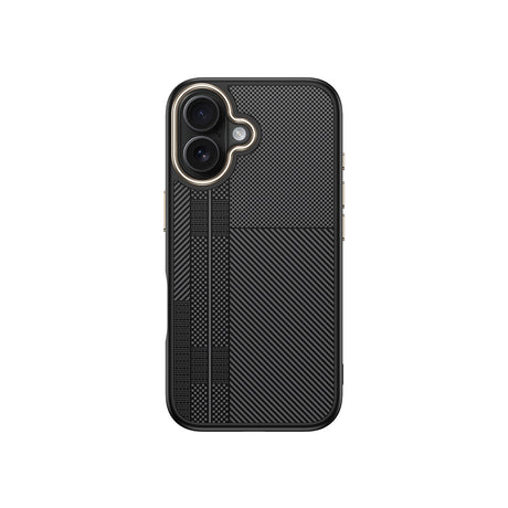 Apple iPhone 16 Kılıf M-safe Şarj Özellikli Karbon Fiber Görünümlü Zore Antina Kapak
