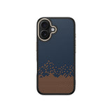Apple iPhone 16 Kılıf M-safe Şarj Özellikli Karbon Fiber Görünümlü Zore Antina Kapak