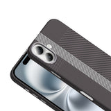 Apple iPhone 16 Kılıf M-safe Şarj Özellikli Karbon Fiber Görünümlü Zore Gros Kapak