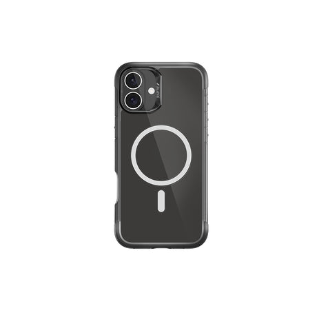 Apple iPhone 16 Kılıf M-safe Şarj Özellikli Raptic Air Serisi Airbag Tasarımlı Metal Köşelikli Şeffaf Kapak