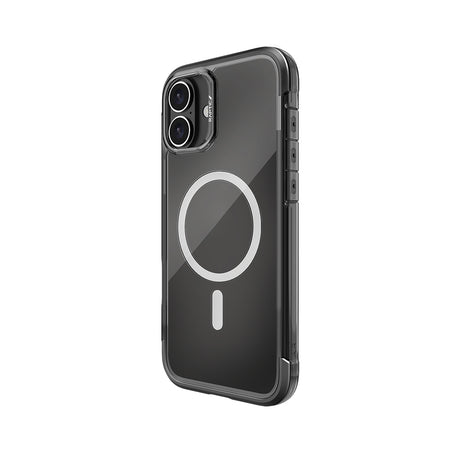 Apple iPhone 16 Kılıf M-safe Şarj Özellikli Raptic Air Serisi Airbag Tasarımlı Metal Köşelikli Şeffaf Kapak