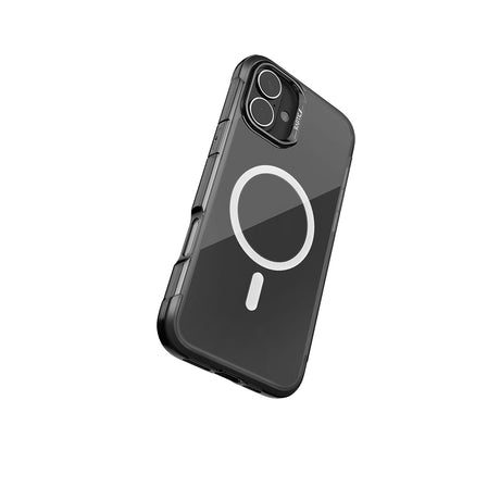 Apple iPhone 16 Kılıf M-safe Şarj Özellikli Raptic Air Serisi Airbag Tasarımlı Metal Köşelikli Şeffaf Kapak