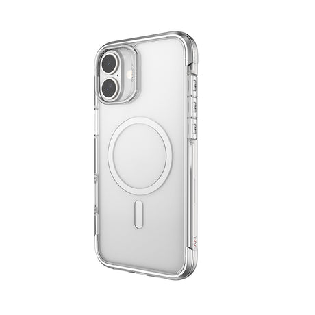 Apple iPhone 16 Kılıf M-safe Şarj Özellikli Raptic Air Serisi Airbag Tasarımlı Metal Köşelikli Şeffaf Kapak