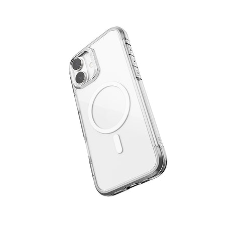 Apple iPhone 16 Kılıf M-safe Şarj Özellikli Raptic Air Serisi Airbag Tasarımlı Metal Köşelikli Şeffaf Kapak