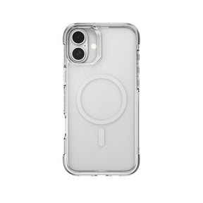 Apple iPhone 16 Kılıf M-safe Şarj Özellikli Raptic Air Serisi Airbag Tasarımlı Metal Köşelikli Şeffaf Kapak