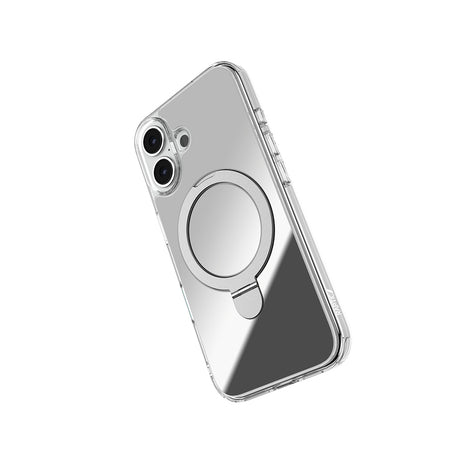 Apple iPhone 16 Kılıf M-safe Şarj Özellikli Raptic Air Stand Serisi Aynalı Arka Yüzey Standlı Kapak