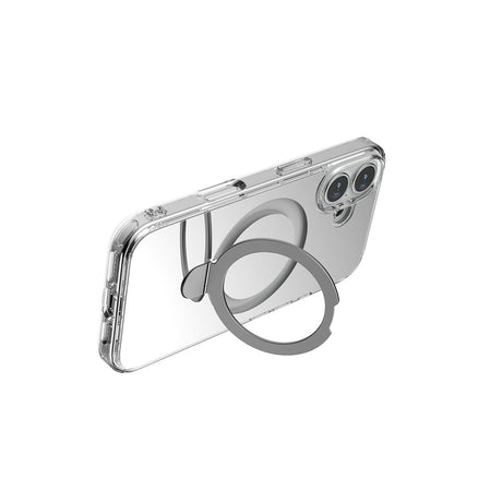 Apple iPhone 16 Kılıf M-safe Şarj Özellikli Raptic Air Stand Serisi Aynalı Arka Yüzey Standlı Kapak