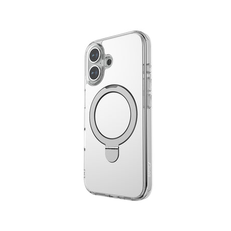 Apple iPhone 16 Kılıf M-safe Şarj Özellikli Raptic Air Stand Serisi Aynalı Arka Yüzey Standlı Kapak